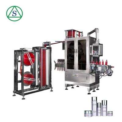 China Automatic Food Sleeve Filling Machine Bottle Shrink Sleeve Labeling Machine Neck Shrink Label for sale