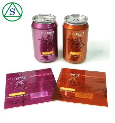 China Factory direct waterproof shrink sleeve labels for aluminum cans shrink sleeve labeling machines for sale