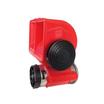 China Car Audio System Supper Machine 12v Loud Air Horn 120dB Red Twin Auto Motorcycle Car for sale