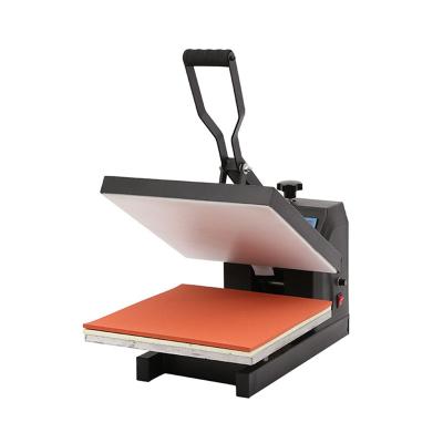 China Garment Shops Small 38*38mm Professional Flatbed Clamshell Heat Press Sublimation Rhinestone T-shirt Printing Press Heat Transfer Machine for sale