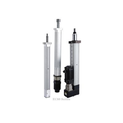 China 0~1200mm KONTRINTEL Series Return Lathe Cylinder EC80 Electric Cylinder Servo Industrial Micro Linear Electric Big Push Rod Push for sale