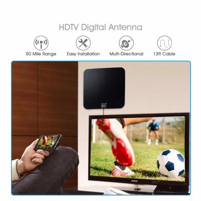 China Updated 2018 Version TV Antenna, Indoor Digital HDTV Antenna Amplified 75 Mile Range 4K HD for sale