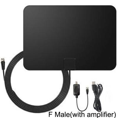 China Black ABS USB HDTV ANTENNA WITH AMPLIFIER SIGNAL BOOSTER INDOOR for sale