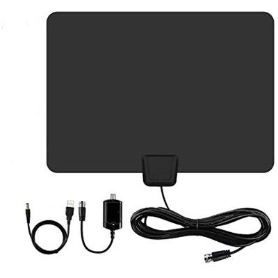 China Black Durable High-Quality ABS Material IEC F male Connector Indoor HDTV Antenna for sale