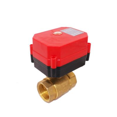 China General CWX-60P 4NM 1MPa DN25 NSP/BPT motorized two way ball valve for sale