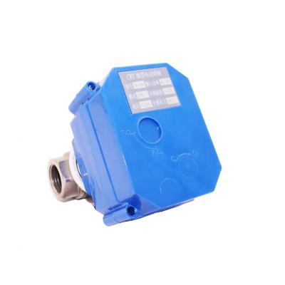 China CWX-60P ss304 brass UPVC 12V 220V general motor valve motorized 2 way ball valve for sale