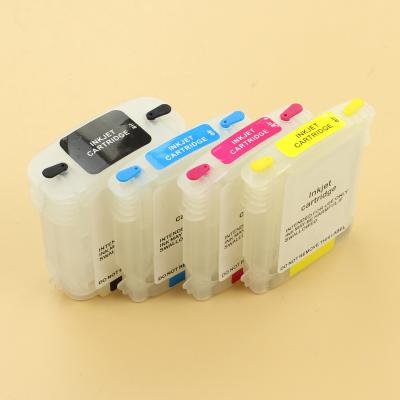 China Refillable ink cartridge COMPATIBLE with ARC chip for HP 11 82 84 ink cartridge for HP Designjet 120nr BK C M Y printer (C7791B) for sale