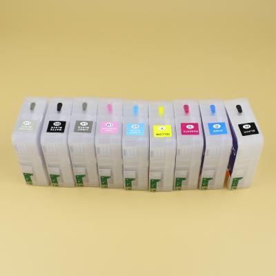 China COMPATIBLE hot sale! 9 Colors T8501 - T8509 Empty Refillable Ink Cartridge With ARC Chip For Epson Surecolor P800 for sale