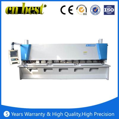 China QC11K series hydraulic guillotine CNC shearing machine for sale