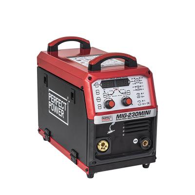 China Hotels Inverter Soldadora MIG Sin Gas Maquina De Soldar MIG-230 MINI Mig Welder Co 2 Mig Wire Welding Machine for sale