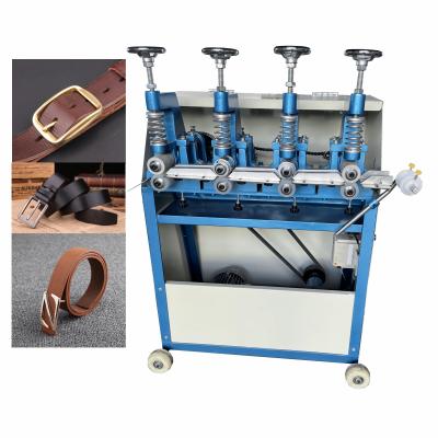 China Effort Balance Top Sales Four Wheels Leather Belt Roller Pressing And Coupling Machine For Belts Making for sale