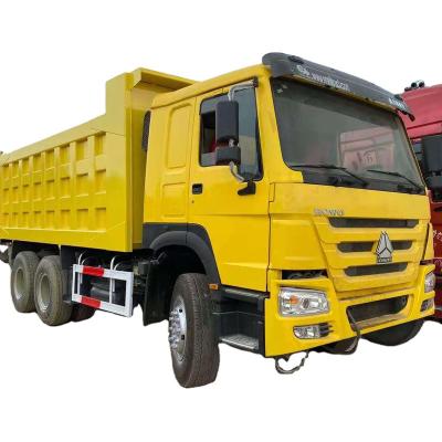 China Howo Truck (6X4 Dumper) Dump Truck With Crane For Low Price > 8L for sale