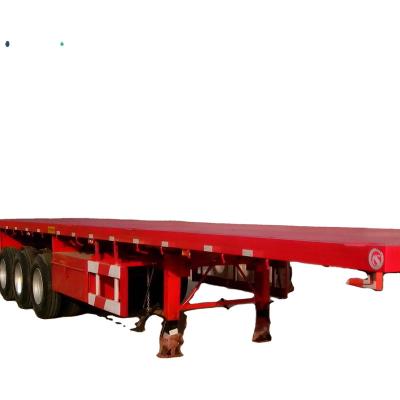 China Hot selling 13t truck trailer side axle loader semi container trailer flatbed trailer for sale for sale