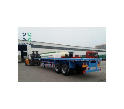 China Good quality new arrivals flat bed flat bed trailer container truck semi trailer cheap cargo transport for sale