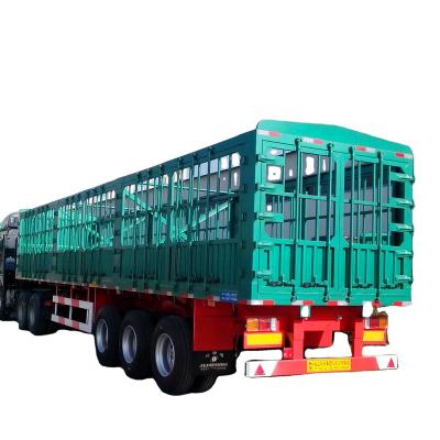 China Factory Wholesale Trailer Truck Semi Trailer 45 Tons Cargo Barrier Trailer 4 Axles Barrier Trailer for sale