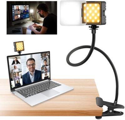 China Rechargeable Mini FLASHOOT 4W LED with Flexible Gooseneck Dimmable Light, Flowing Video Conference Light Lighting Kit for sale