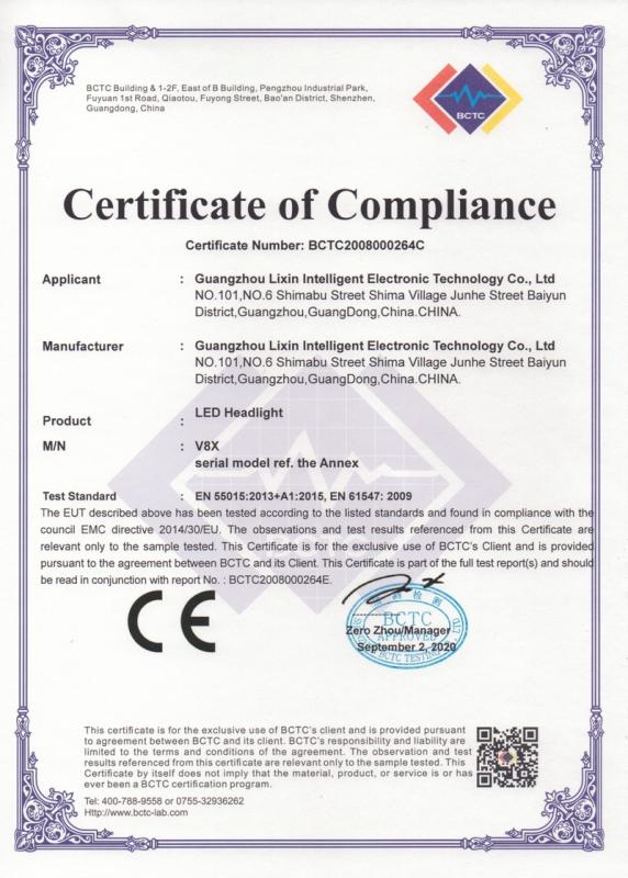 CE - Guangzhou Lixin Intelligent Electronic Technology Co., Ltd.