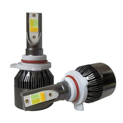 China Aviation Aluminum Three Colors With Flash Auto Car Led Headlight Bulbs for sale