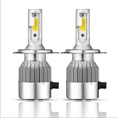 China super bright led headlight bulb h4 h7 h11 9005 aviation aluminum factory headlight bulb 9006 c6 led headlights for cars for sale