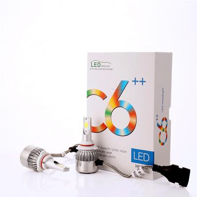 China Aluminum H1 H3 H4 H7 H8 9004 Car Headlight Bulb 50W 8000lm Aviation Headlight C6 H4 H7 H11 LED 9012 h15 Motorcycle LED Headlight H4 H7 for sale