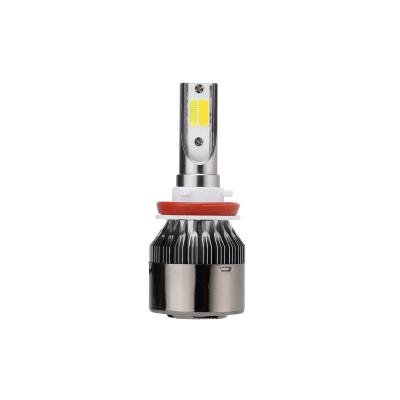 China Aviation aluminum color 12v automotive tri led headlight bulb same as 9005 hb3 9006 hb4 xenon hid bulbs for sale