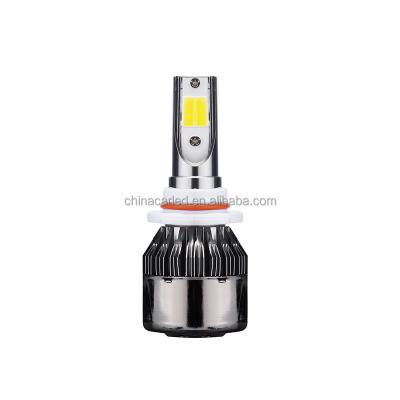 China Aviation aluminum color 12v automotive tri led headlight bulb high power h7 led headlight h1 h13 hb3 hb4 for sale