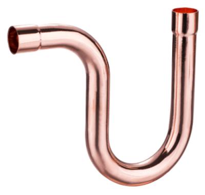 China High Quality Water Pipe System Suction Line P-traps CxC Copper Pipe Fitting for sale