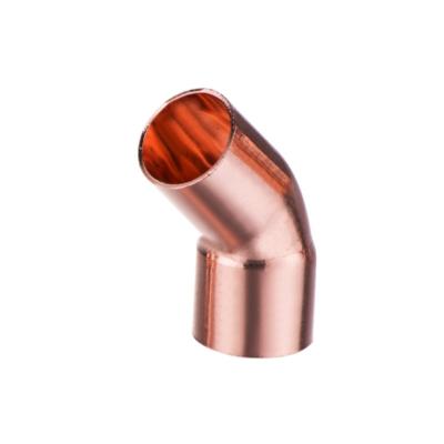 China China Manufacture FTG X C Copper Joint 45D Weld Elbow Fitting Equal EN1254-1 for sale