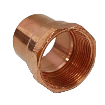 China Chinese Female Pipe Factory Supply CXF Adapter Red Copper Pipe Fittings 3/16