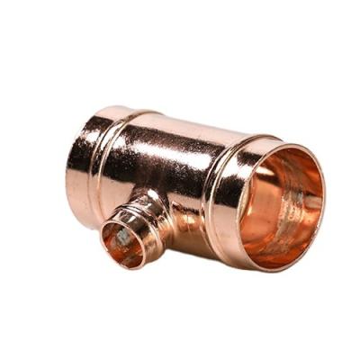 China Plumbing and HVAC China Supplier Copper Fittings Plumbing Pipe Fittings Solder Ring Reducing Tee for sale