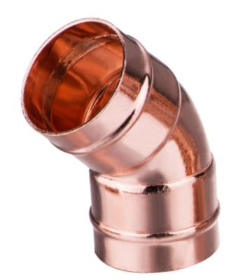 China Solder Ring Elbow , 45 Degree Copper Elbow C X C Equal for sale