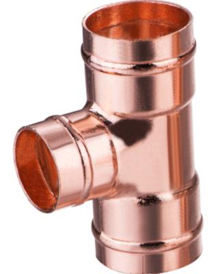 China C x C x C Water Pipe System Copper Solder Ring Reducing Tee for sale