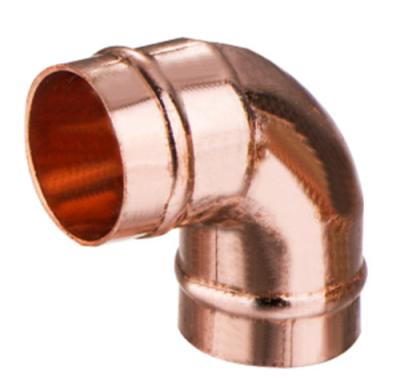 China Hot Sale Water Solder Ring Fittings Copper 90 Degree-Short Radius C X C Elbow for sale