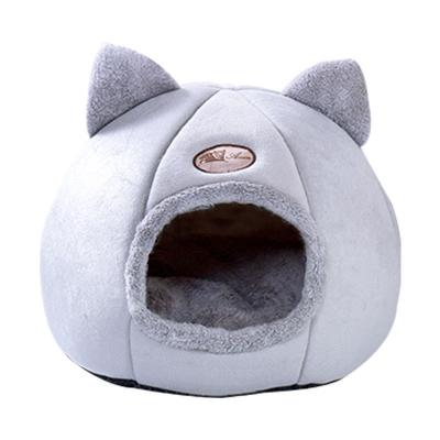 China High Quality Brushed Soft Circle Cat Pet Bed Cat Bed Stool Supplies Travel Pet Supplies CatBed for sale