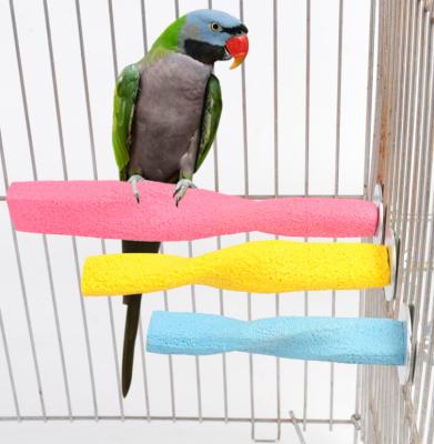 China Factory Manufacture Viable Parrots Stand To Stick Resin Toys Pet Supplies Eco Friendly Bird for sale