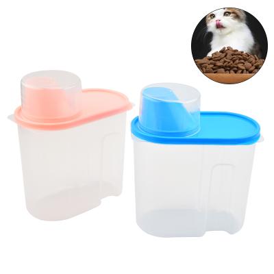 China Wholesale Sustainable High Quality Plastic Safety Healthy Pet Food Airtight Storage Container for sale