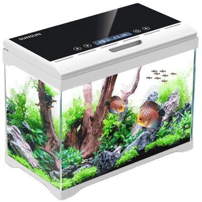 China Home-used fish tank transparent stocked square aquarium wholesale high quality for sale