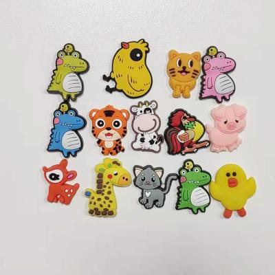 China Wholesale Custom Plastic Kids Plastic Slippers PVC Shoes Dinosaur Clog Shoe Charms Accessories for sale