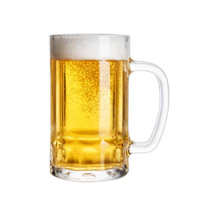 China Thick Wall 400ml Thick Wall Beer Mug Customized Logo Available for sale