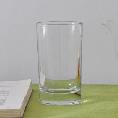 China Eastern factory sell 300ml tall straight glass and transparent factory price juice glass &wine glass for sale