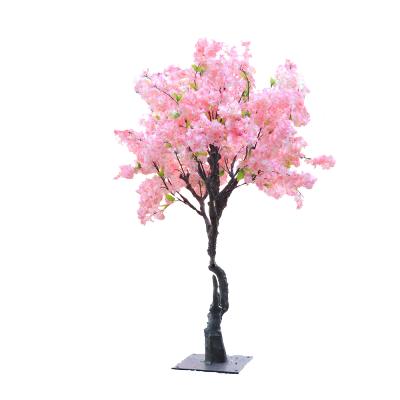 China Small Minimalist Artificial Mini Cherry Blossom Tree For Table Or Wedding Decoration for sale