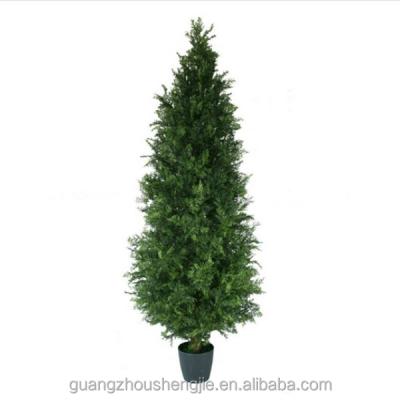 China Q073005 Chinese Artificial Artificial Tree Bonsai Tree Wedding Cypress Foliage Plants for sale