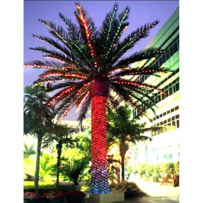 China Decorative Outdoor Long Shelf Life 300cm Lighted Artificial Palm Tree With Led for sale