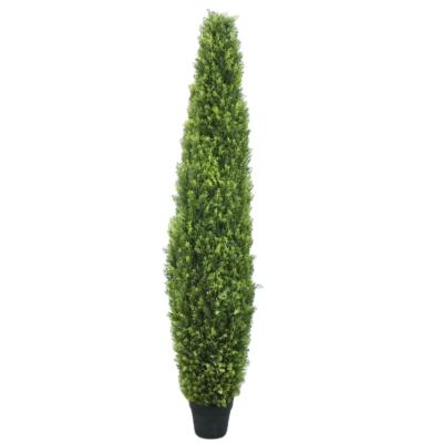 China Eco-friendly Cheap Artificial 180cm Cone-shape Pine Tree Topiary Bonsai for sale