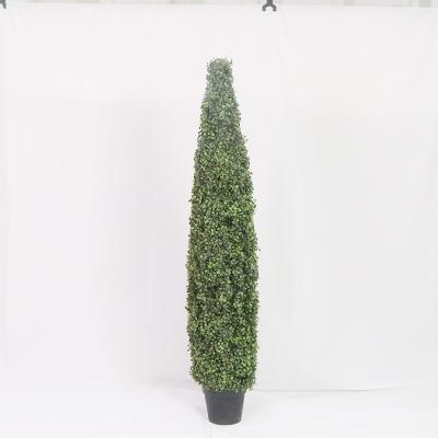 China Eco-friendly Cheap Eco-friendly Cone-shape Topiary Tree 150cm Tall Boxwood Bonsai Plant for sale