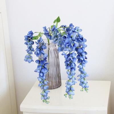 China Traditional High Grade Artificial Wisteria Flower Strip Wedding Home Decoration for sale