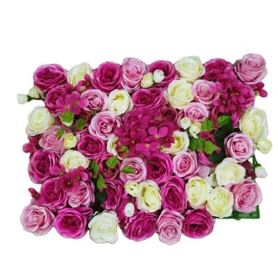 China Artificial Ornamental Flower Rose Carpet For Wedding Decoration for sale