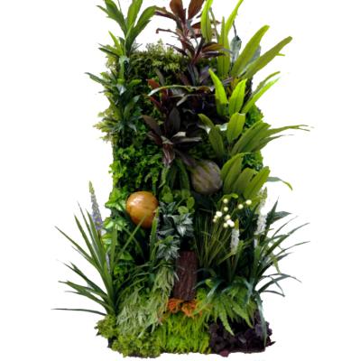 China Wholesale Indoor Home Decor Foliage Home Decorative Plants Green Plastic Artificial Wall Plant Wall for sale