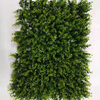 China 60X40cm Cheap Eco-friendly Artificial Eucalyptus Boxwood Grass Mat For Decoration for sale