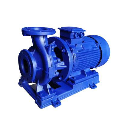 China ISW Pipeline Machining Centrifugal Pump Convey Clean Water Horizontal Direct Coupled Centrifugal Pump for sale